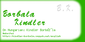 borbala kindler business card